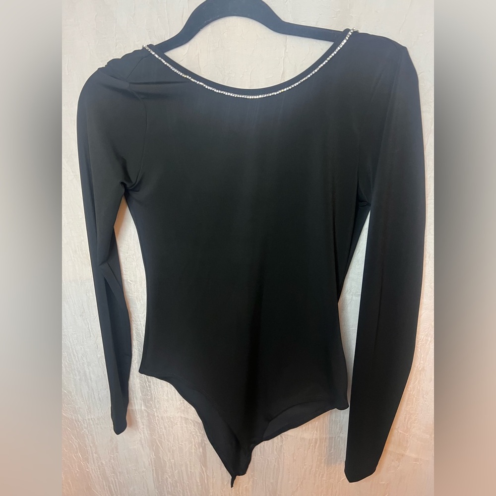 H&M Elegant Black Long Sleeve Women's Top